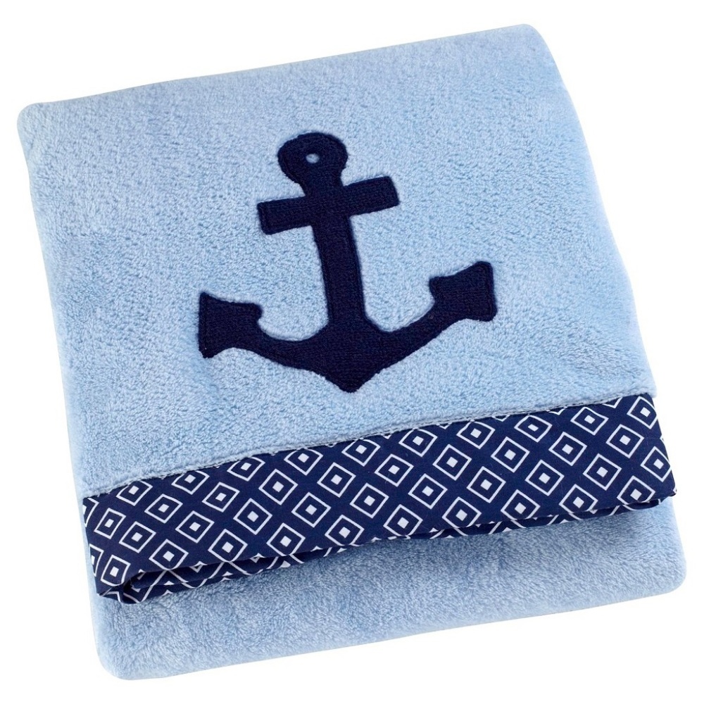 Sadie & Scout: Anchor Applique Baby Blanket